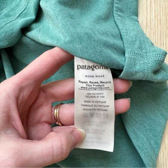 patagonia t-shirt teal blue - Picture 4 of 6